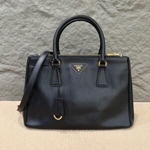 Prada Black Saffiano Leather Satchel